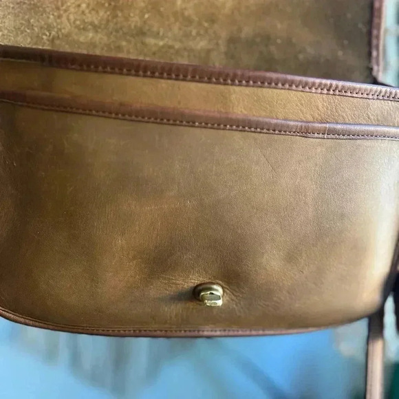 Vintage 1970s NYC Coach Convertible Clutch 397-5137 - British Tan Leather - Picture 13 of 17